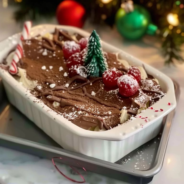 Joghurt-Weihnachts-Schokoriegel