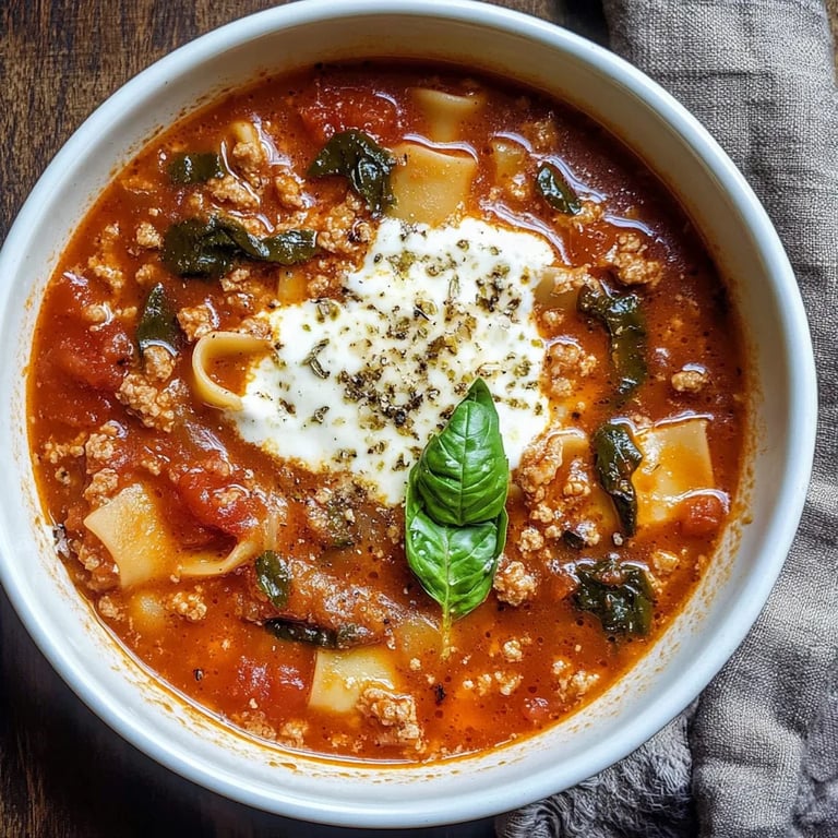 Healthy Lasagna Soup