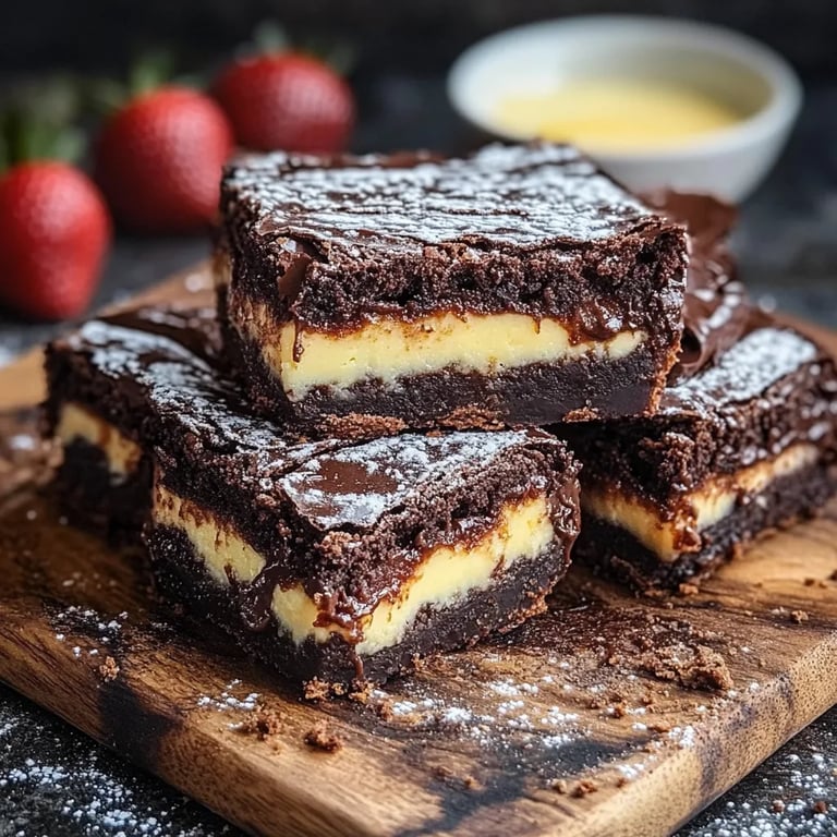 Köstliche Cheesecake Brownies