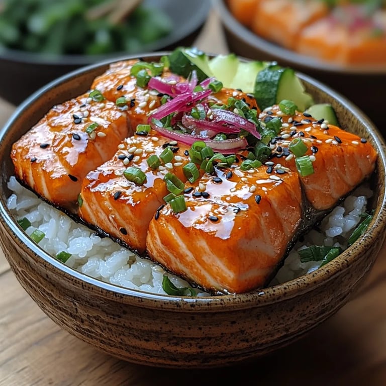 Tazones de Salmón Glaseado con Teriyaki: Una Increíble Receta Última