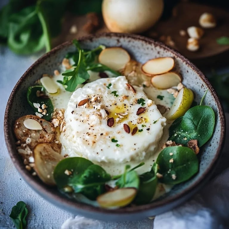 Herzhafte Käse Kräuter Panna Cotta und Käse-Chips