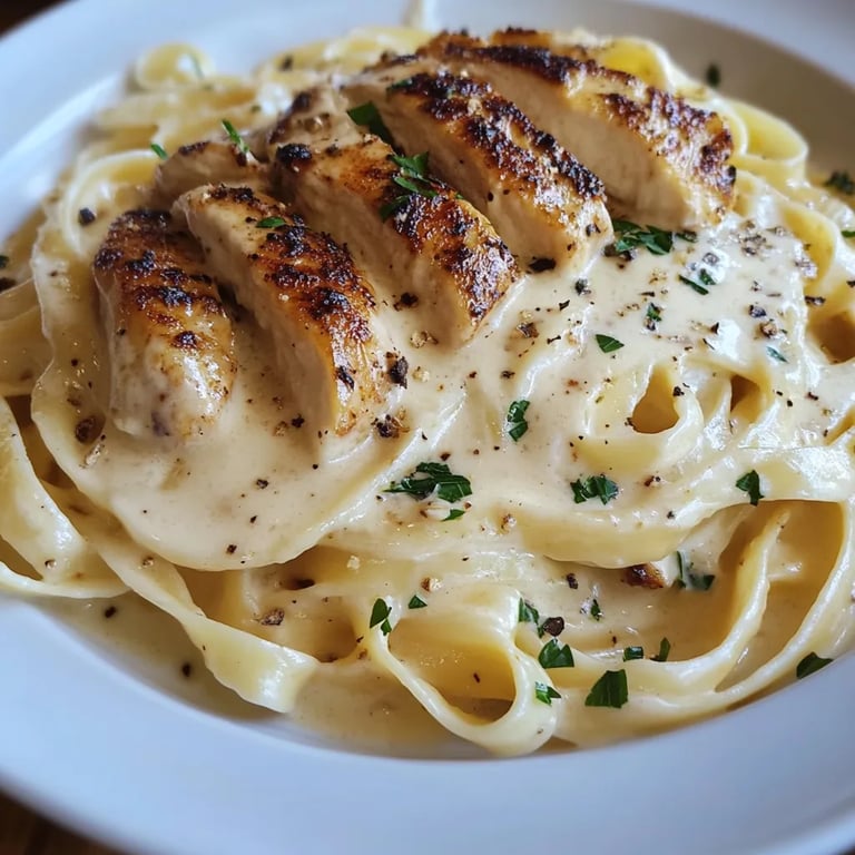 Krämig Vitlöksparmesan Kyckling Alfredo: Ett Fantastiskt Ultimat Recept