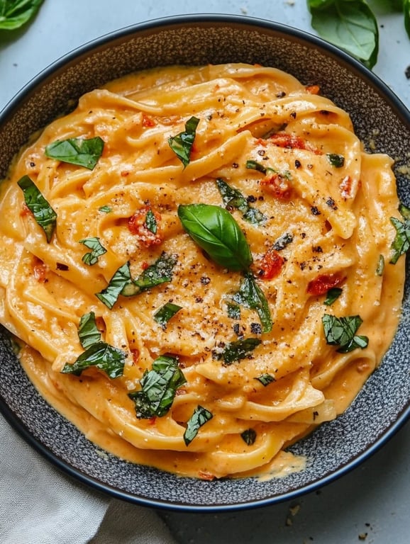 Creamy Sun-Dried Tomato Vegan Pasta 🌱🍝
