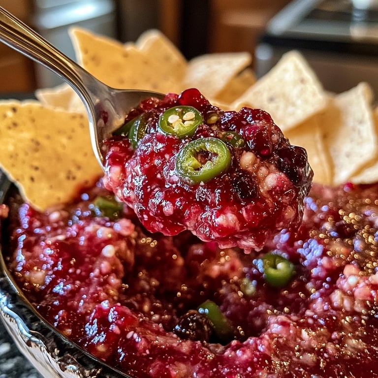 Quick Cranberry Jalapeno Dip