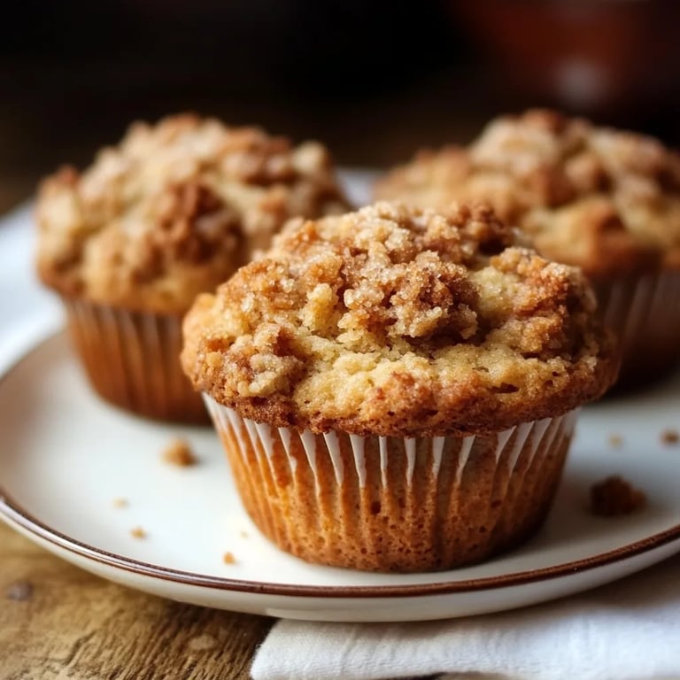 Zimt-Apfel-Crumble-Muffins