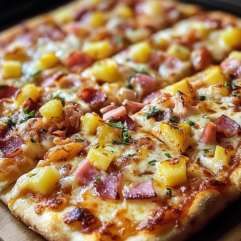 Klassische hawaiianische Pizza: Ein unglaublich ultimativer Genuss aus 5 Zutaten