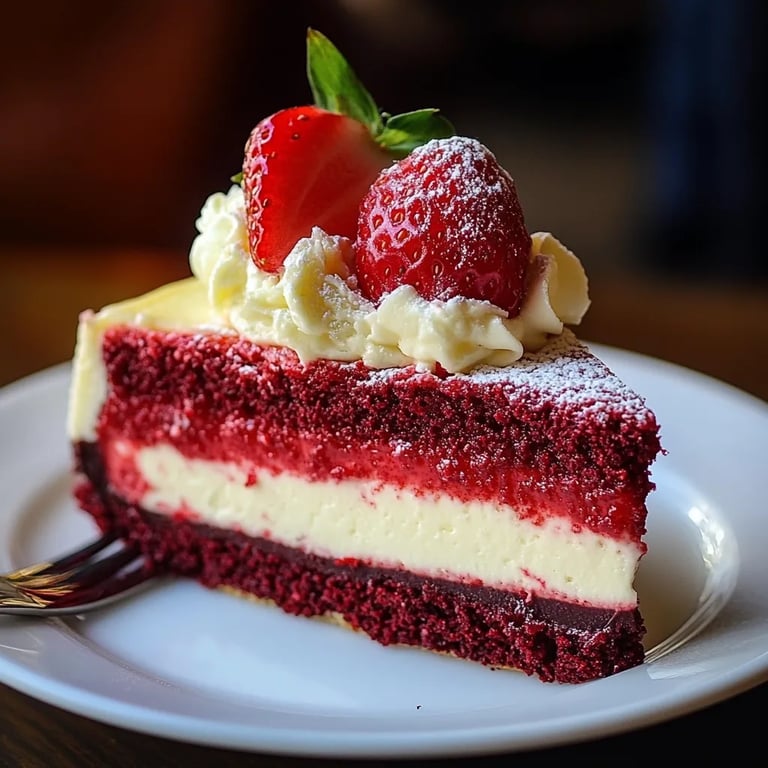 Strawberry Red Velvet Cheesecake