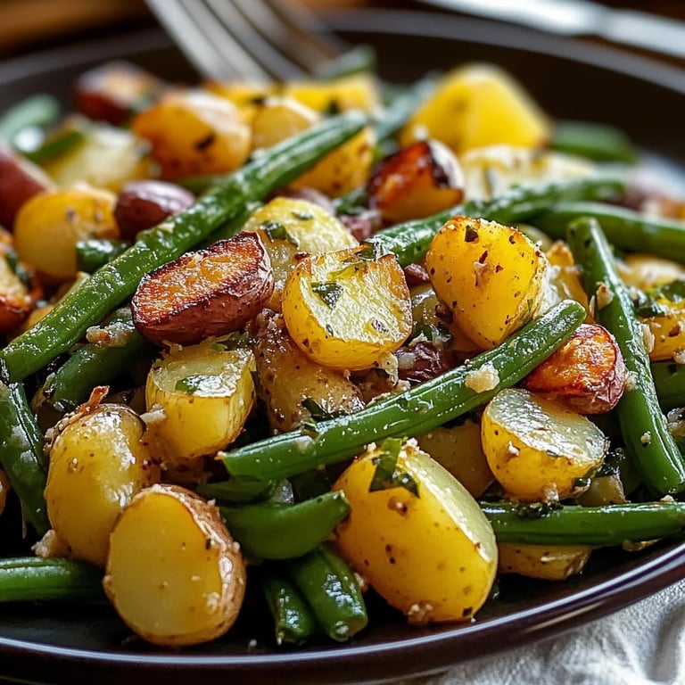 Easy Ranch Green Beans and Potatoes