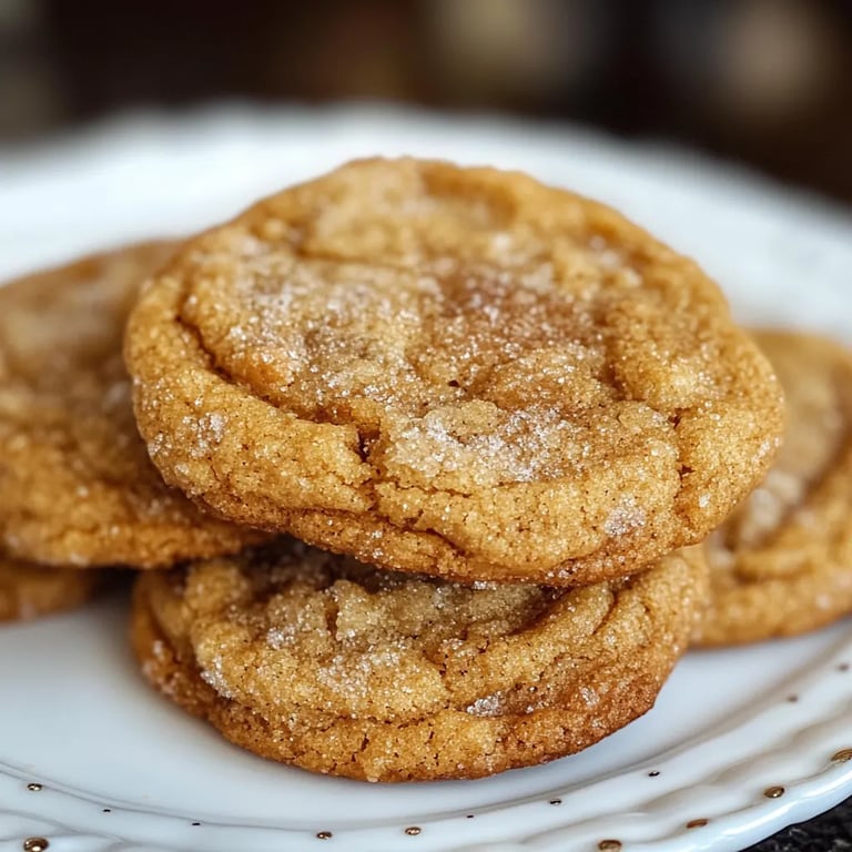 Chewy Pumpkin Snickerdoodle Cookies