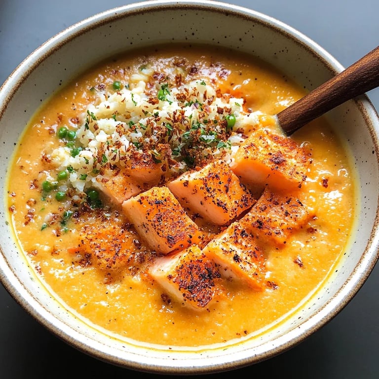 Mais-Gazpacho mit Lachs und knusprigem Reis: Ein Unglaubliches Ultimatives Rezept