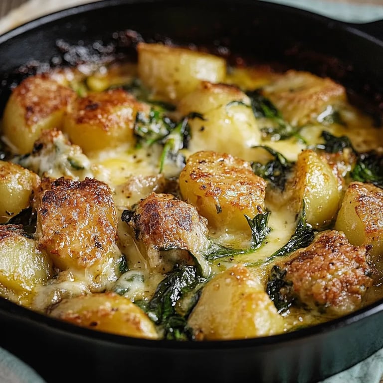 Grünkohlauflauf mit Kartoffeln