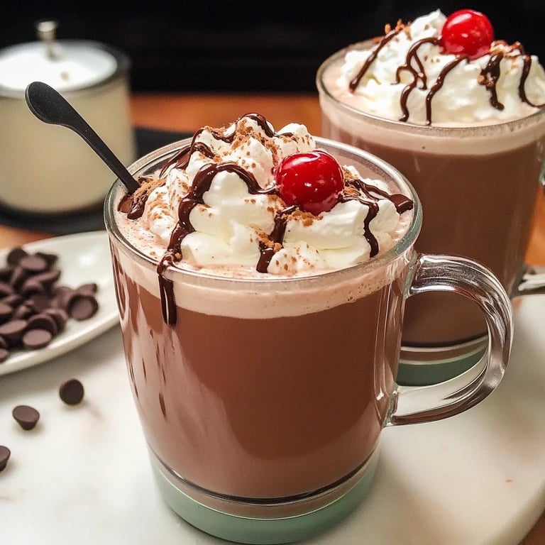 Chocolate Covered Cherry Hot Chocolate