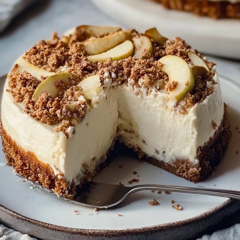 Apple Crumble Cheesecake