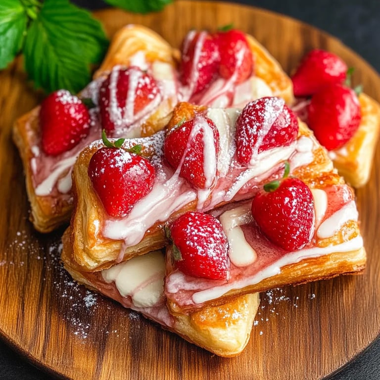 Strawberry Danish (with Cream Cheese)
