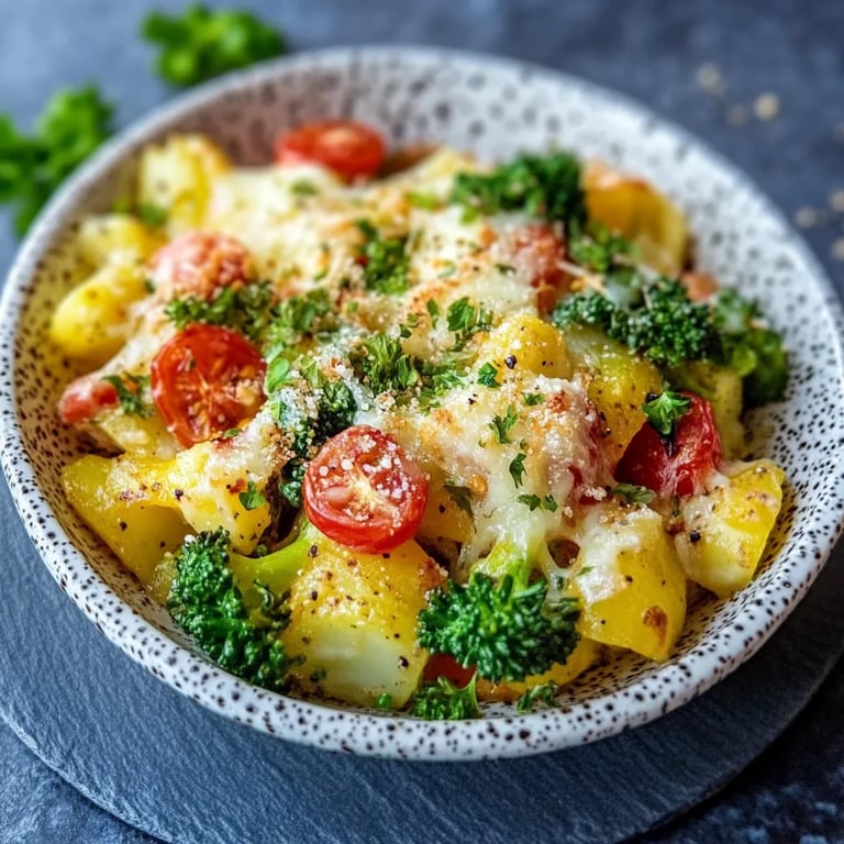 Blumenkohl Brokkoli Auflauf mit Kartoffel