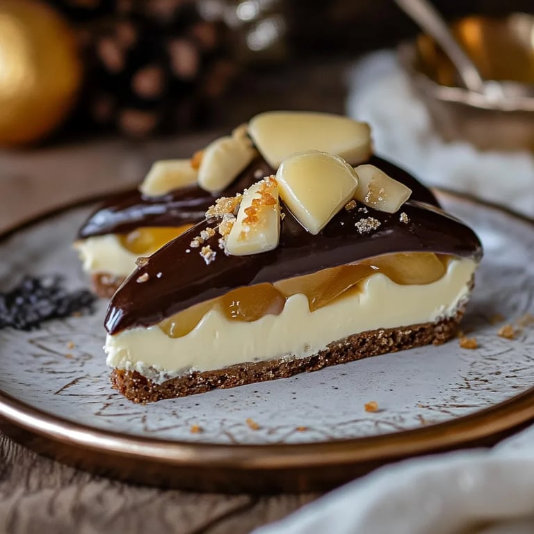 Marzipan-gebackene Apfel-Eclairs