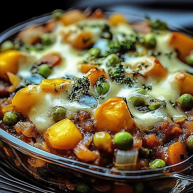 Bunter Gemüse-Hack-Auflauf