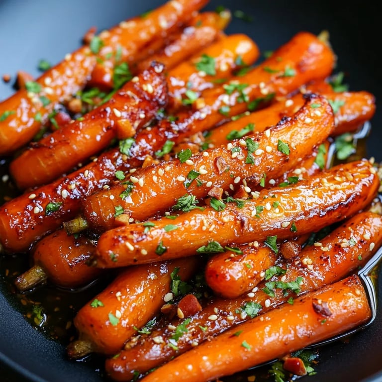 Brown Sugar Honey Glazed Carrots