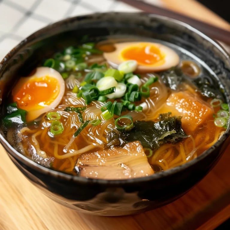 Japanese Glass Noodle Soup (Harusame Soup)