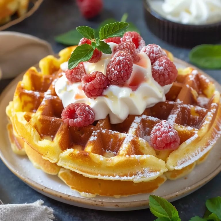 Knusprige Kartoffelwaffeln