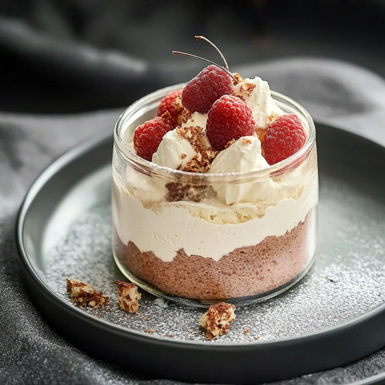 Giotto-Creme mit Zimtsahne