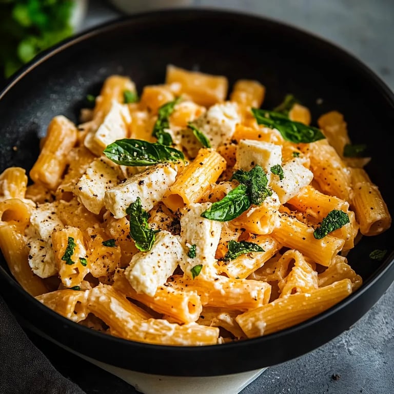 Protein Nudeln mit Hüttenkäse