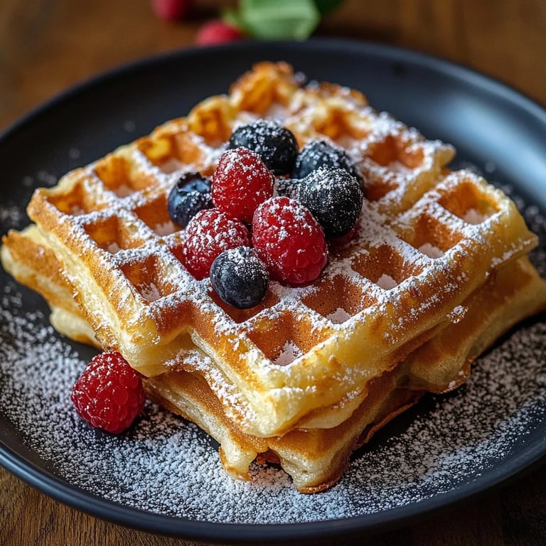 Omas fluffige Waffeln einfach und lecker