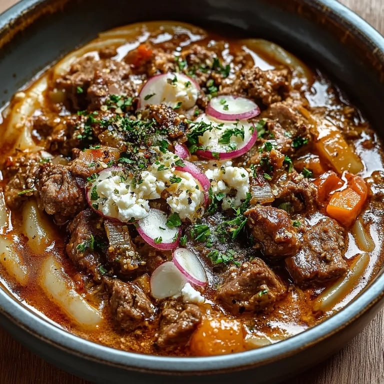 Griechische Kritharaki-Pfanne