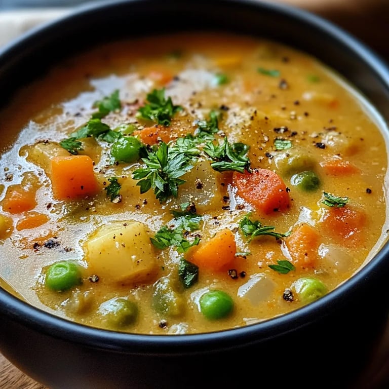 Veggie Pot Pie Soup