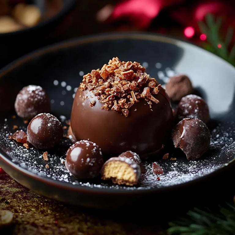 Spekulatius Kugeln - Pralinen für Weihnachten