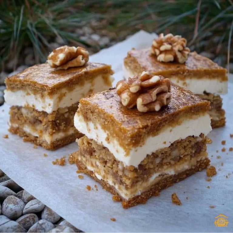 Honig-Nuss-Schnitten