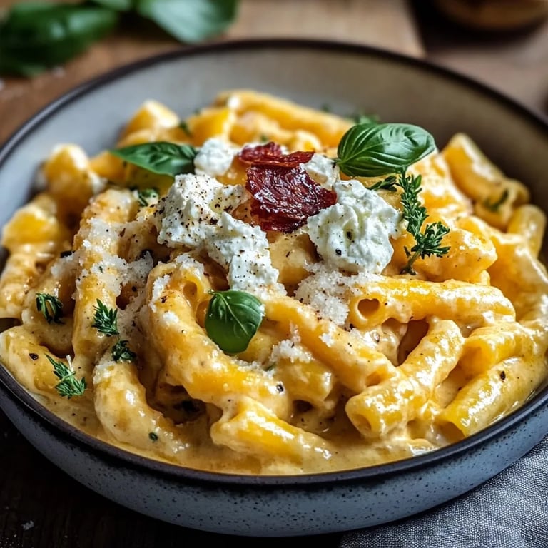 Kürbis Feta Pasta