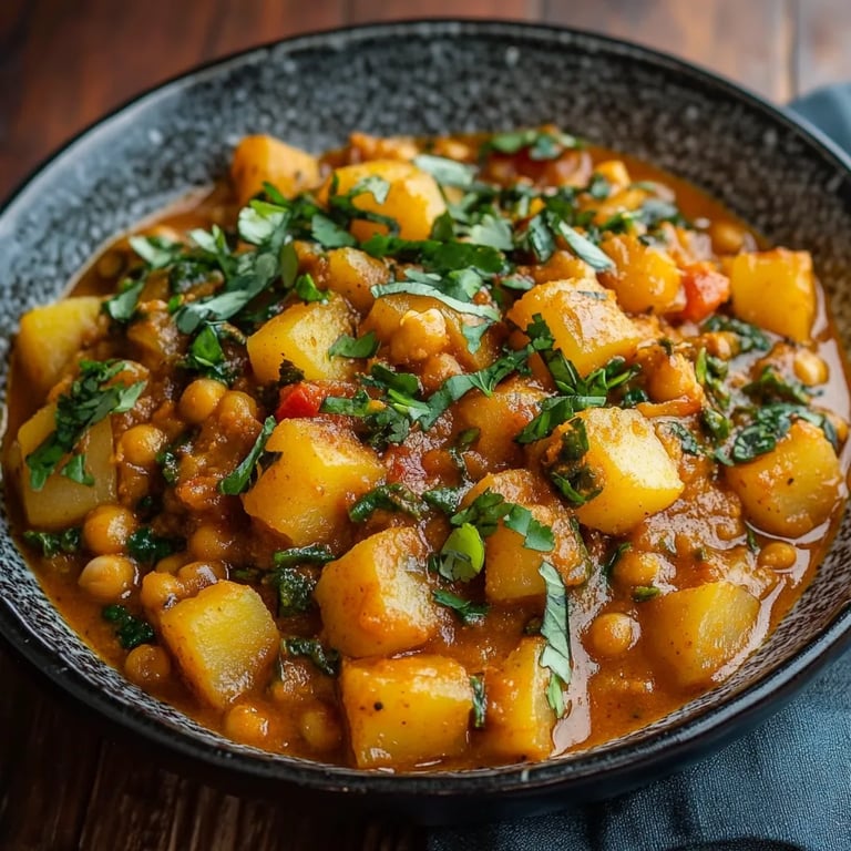 <p>Curry de Garbanzos y Papas: Una Increíble Receta Última</p>