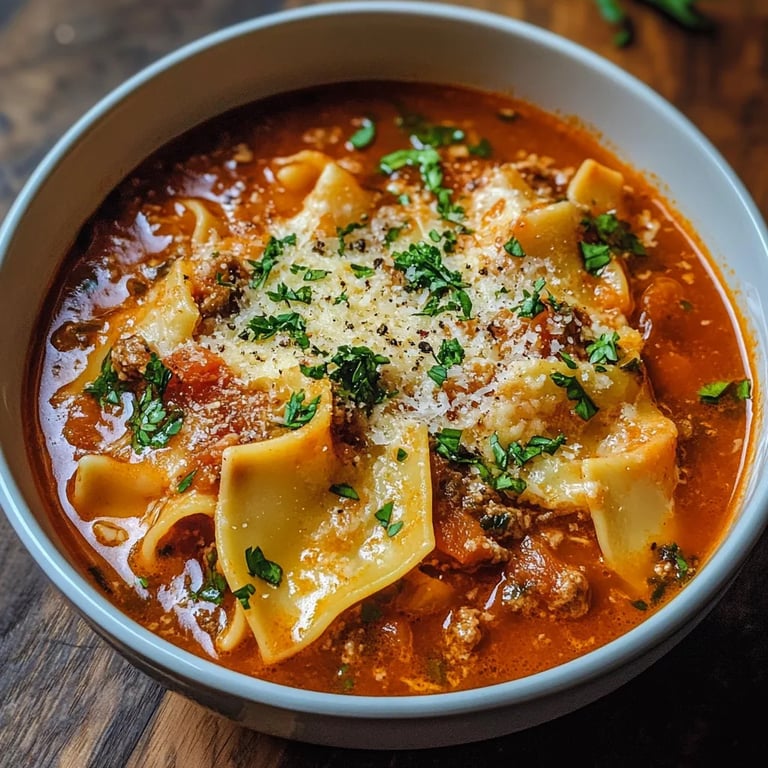Easy TikTok Lasagna Soup Recipe