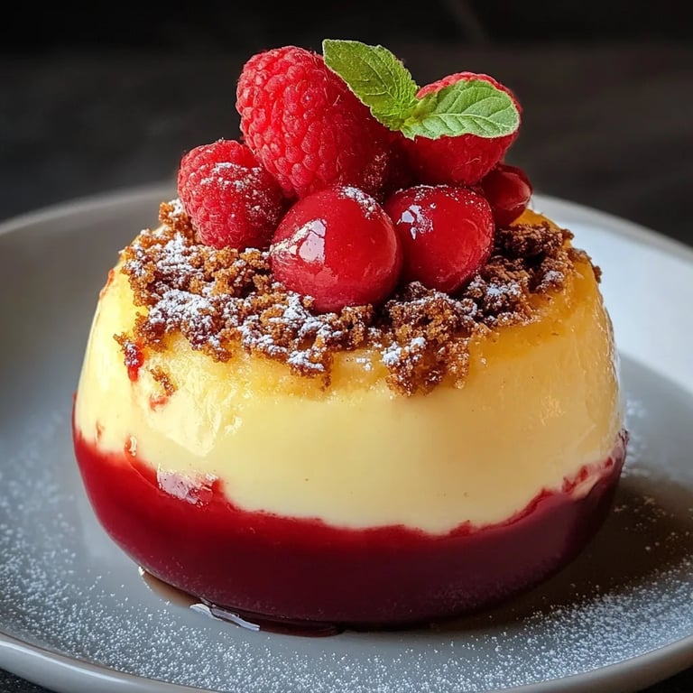 Warmer Kasekuchen im Apfel