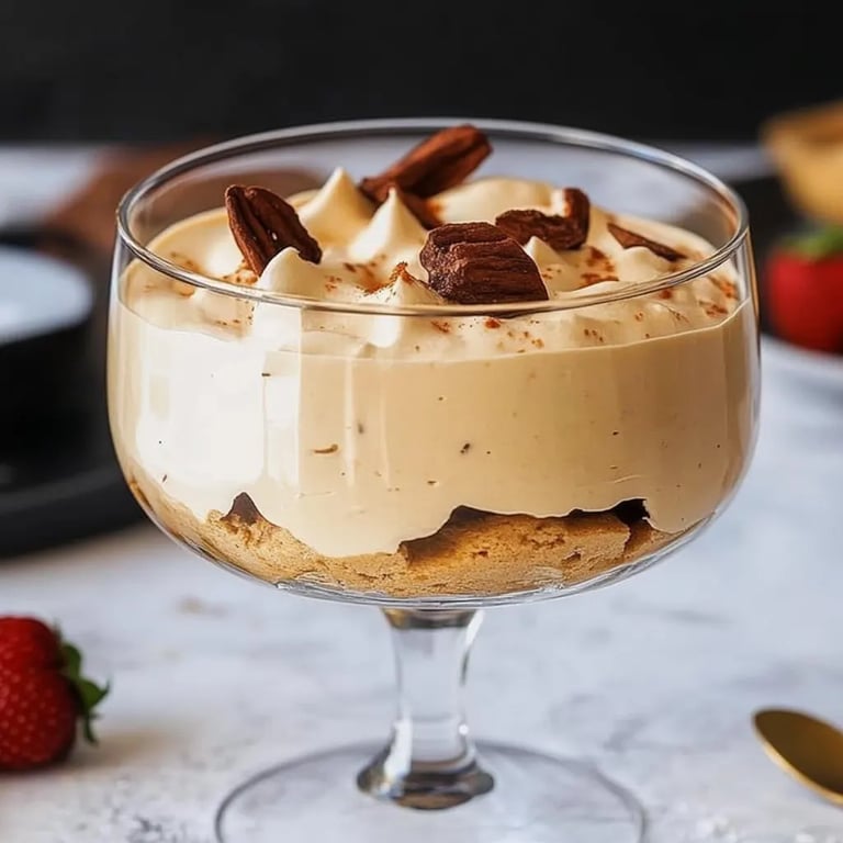 Jordnötssmör Mousse med Krispiga Jordnötter: Ett Fantastiskt Ultimat Recept