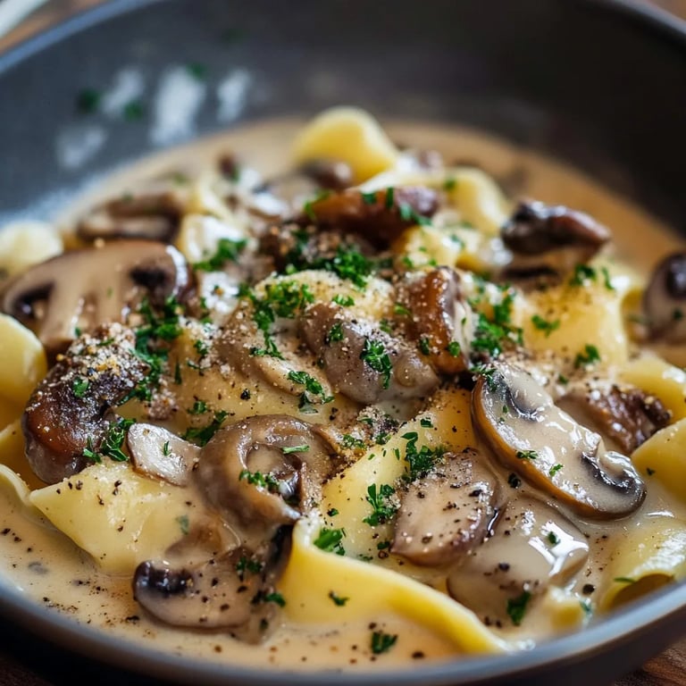 Cremige Champignon-Rahmsauce