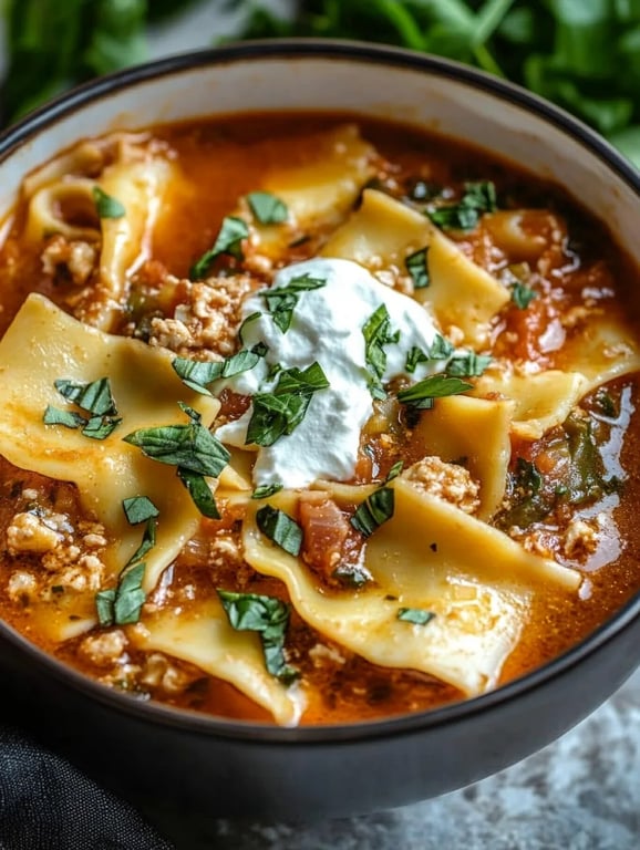 Crockpot Lasagna Soup