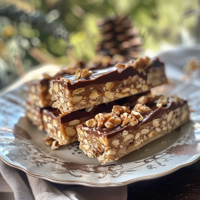 Mürbe Nougat Stangen