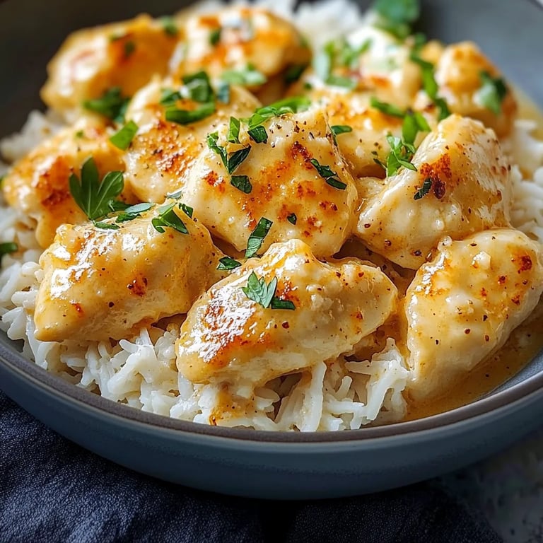 Hähnchengyros in Schmandsoße