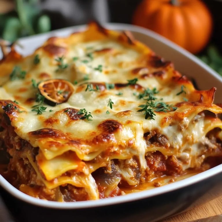 Leckere Kürbislasagne – Herbstliches Rezeptgenuss