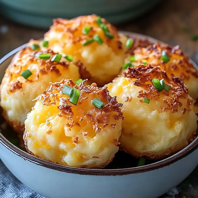 Cheesy Mashed Potato Puffs