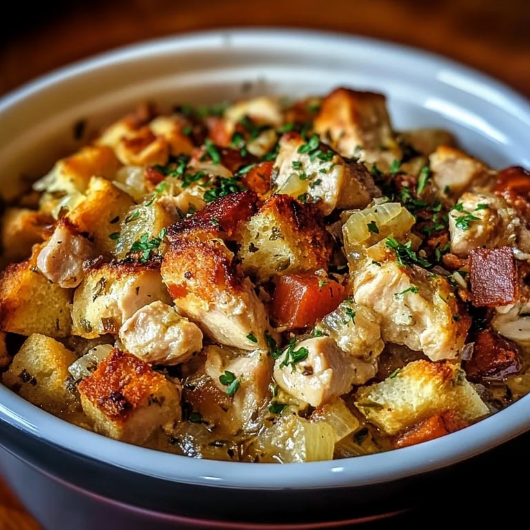 Crock Pot Chicken and Stuffing Dinner
