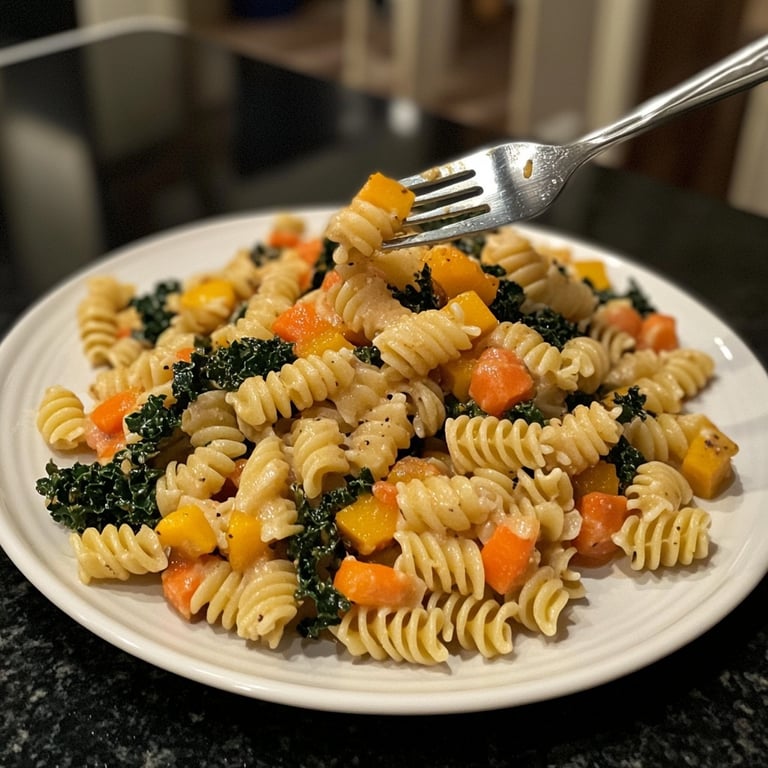 Schnelle-und-Einfache One-Pot-Pasta mit Wintergemüse