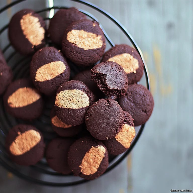 Schokoladenkekse in kleiner Charge