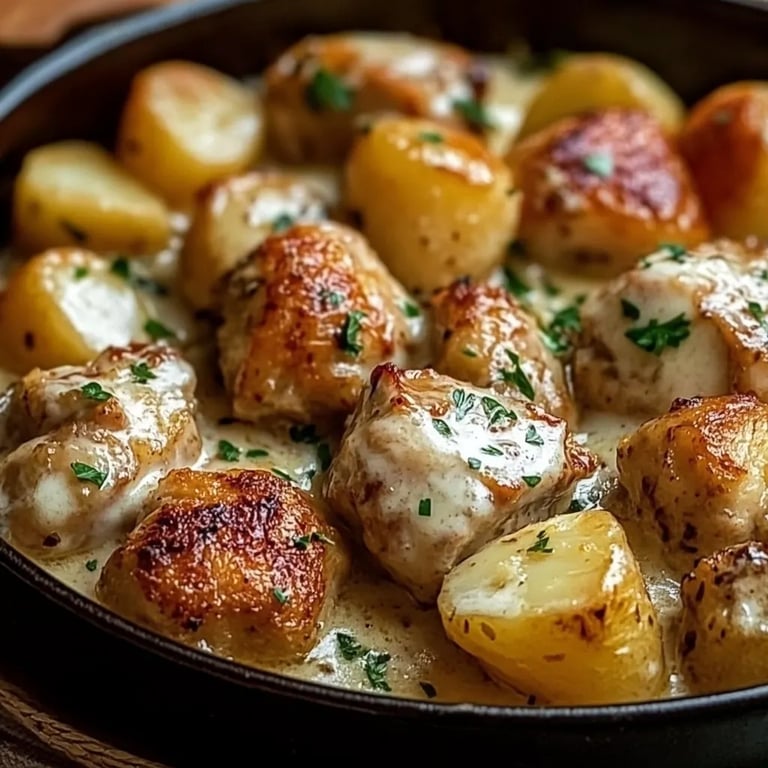 Garlic Parmesan Crockpot Chicken and Potatoes