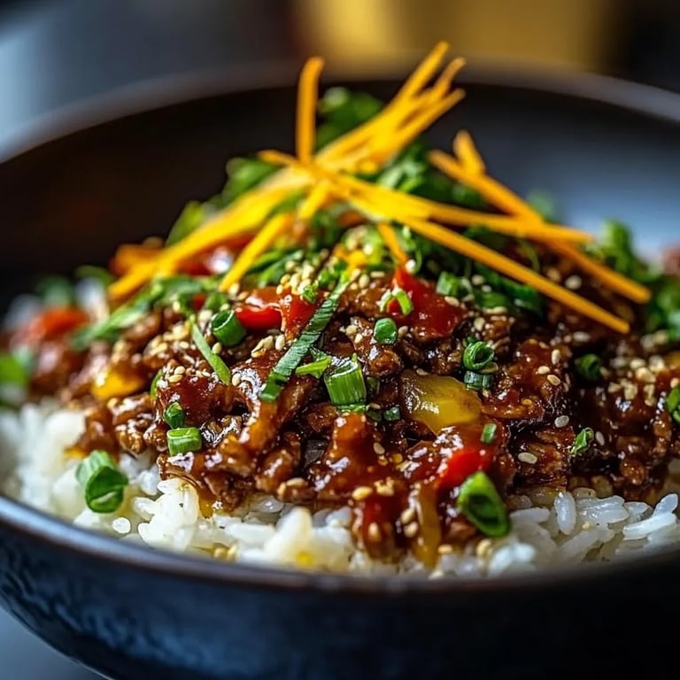 Crispy Chilli Beef Rice