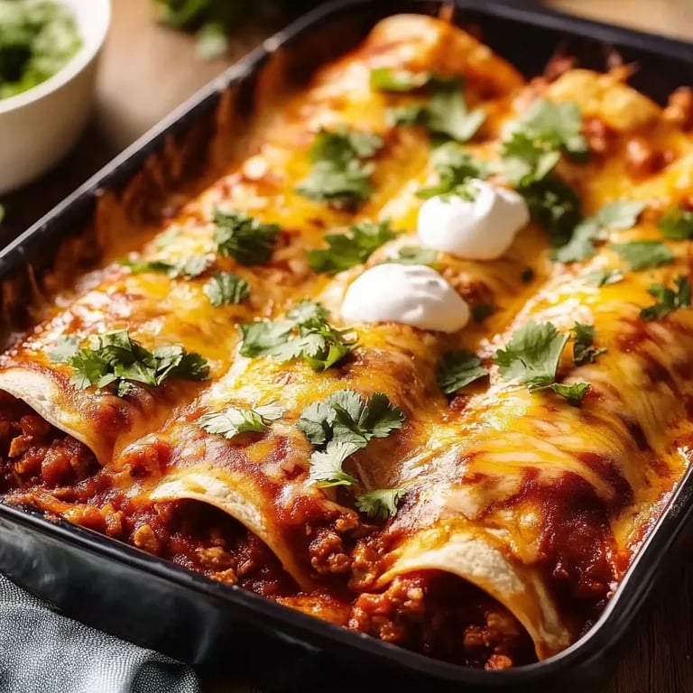 The Best Homemade Beef Enchiladas