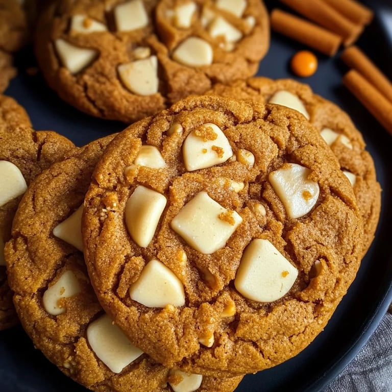 Pumpkin White Chocolate Chip Cookies