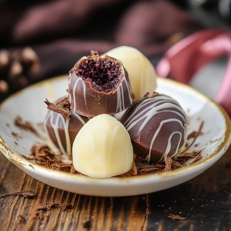 Weiße Glühwein Pralinen